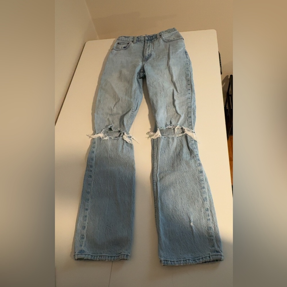 Abercrombie & Fitch 90s Ultra high rise Straight Leg Jeans